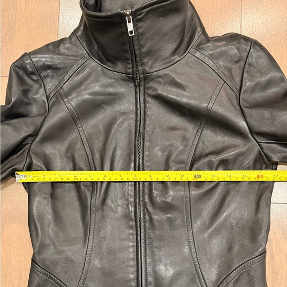 Black leather Danier jacket - Picture 8 of 11